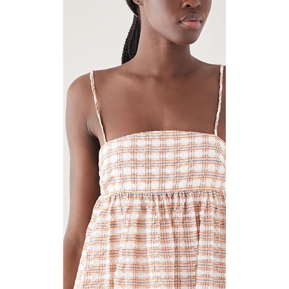 Autumn Adeigbo Hattie Midi Dress - Plaid Size US2 - Picture 6 of 12